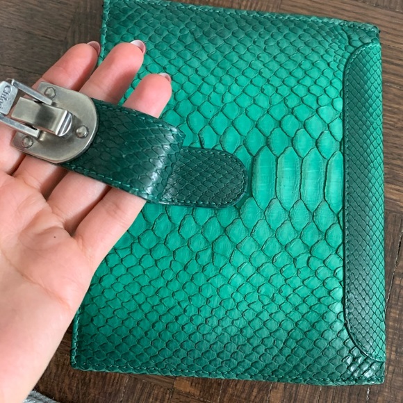 CHLOE 💯 authentic python skin leather !!! Like new condition - Picture 6 of 10